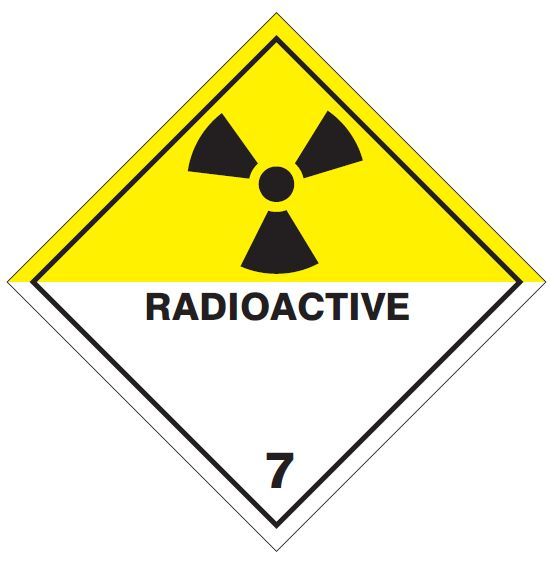 100 x 100mm Radioactive